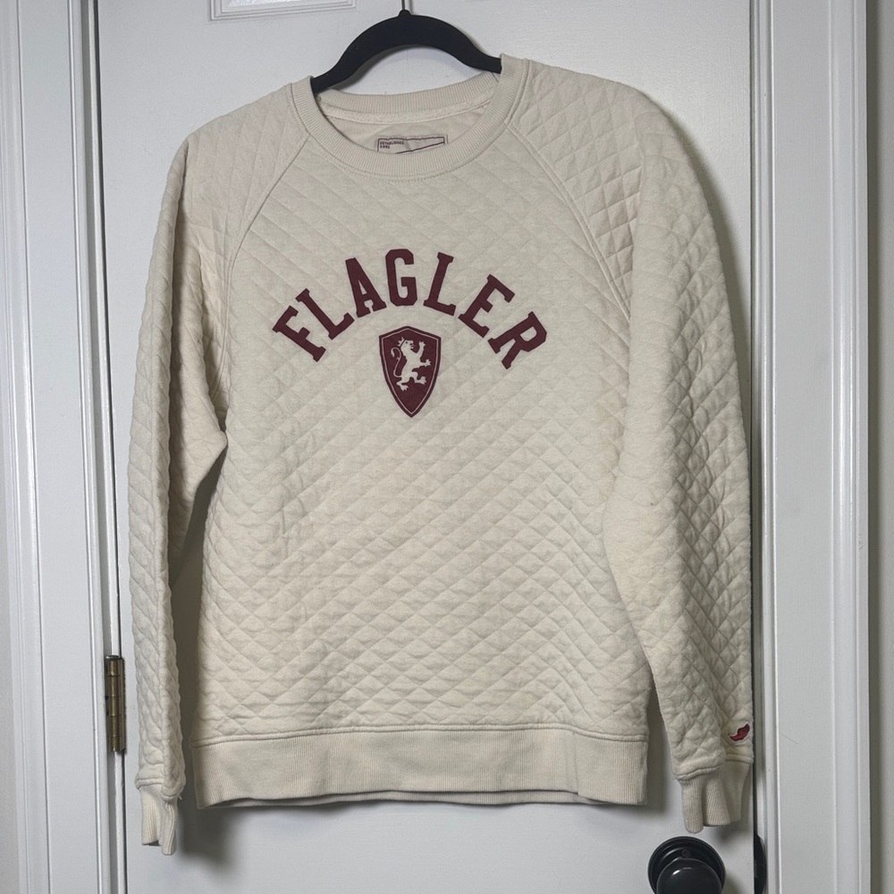 League Cream Sweatshirt with Red Tag - Picture 1 of 7